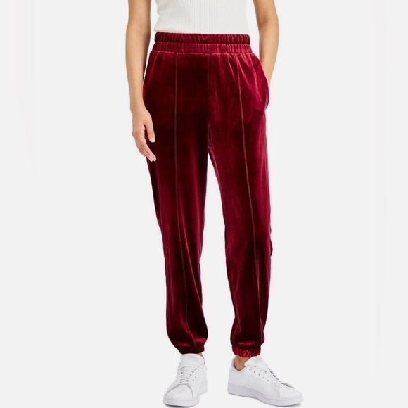 INC International Concepts Pants - NWT I.N.C. Women’s Velvet Jogger Pants Size L